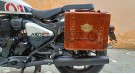 Fit For Royal Enfield Shotgun 650 Tan Brown Leather Pannier Bags with Mounting - SPAREZO